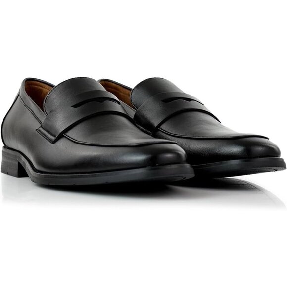 〽️Men\'s Black[Sleek] Ferro Aldo Collection Slip On Driving Moccasins Loafer main image 5